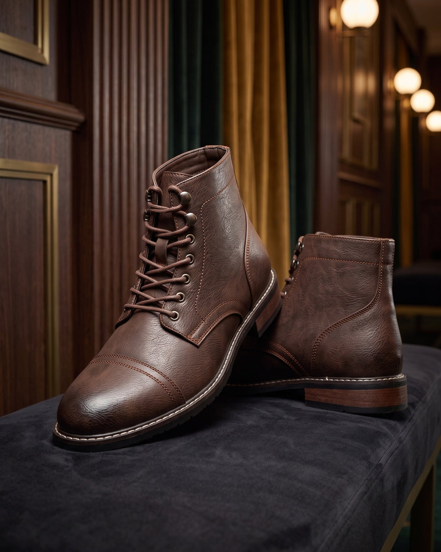Osvaldo Lace-Up Cap-Toe Boot