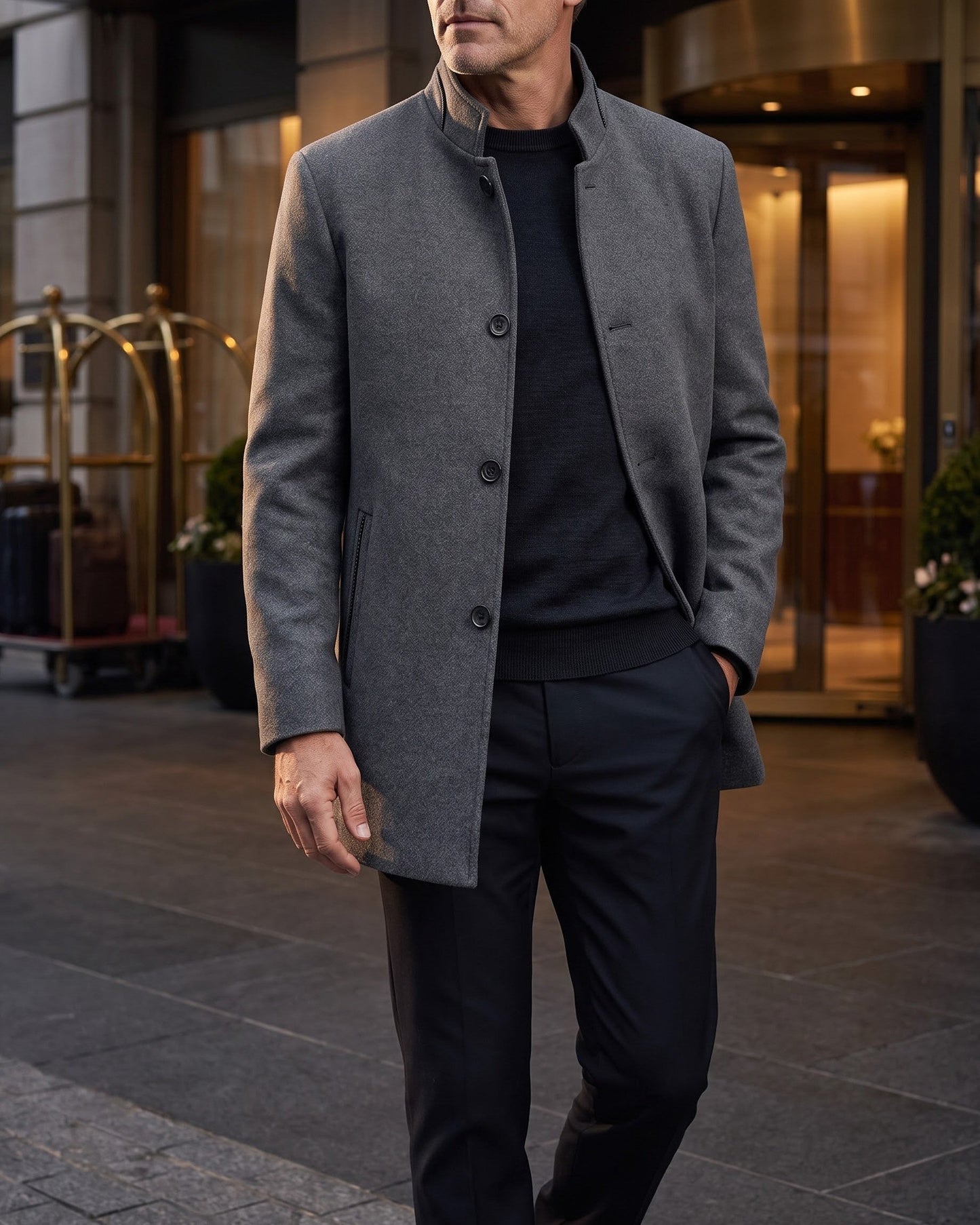 Ettore Wool Blend Coat